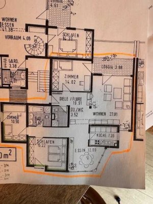 Moderne  4-Zimmer Wohnung mit Balkon im 2. OG in Wiesloch