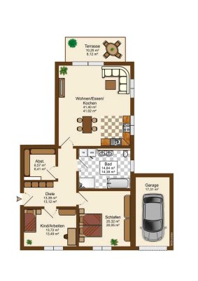 Erstbezug: Moderne 3-Zimmer Garten Wohnung mit Luxus-Ausstattung in Loiching
