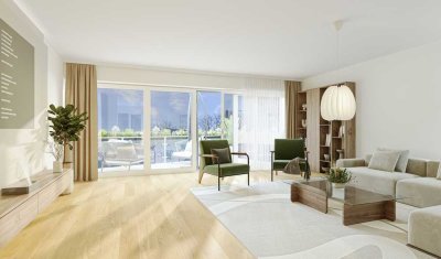 Lichtdurchflutete 4,5-Zi-Architektenwohnung mit Balkon und Blick bis zum Fernsehturm