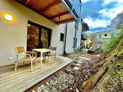 GARTENWOHNUNG I BESTE LAGE I TERRASSE I TIEFGARAGE I DIREKT AM LEONHARDBACH I AKTUELL VERMIETET I