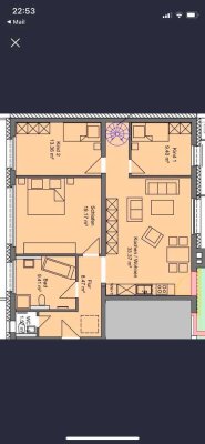 Geschmackvolle, modernisierte 3-Zimmer-Wohnung in Ludwigshafen am Rhein