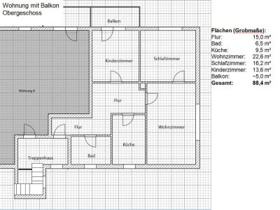 Attraktive 3-Zimmer-Wohnung mit Balkon in Kasendorf