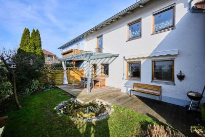 Sehr gepflegte Doppelhaushälfte mit Südterrasse - sehr gute Raumaufteilung