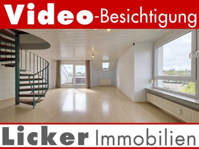 Sehr helle Eck-Maisonette mit Garage und Keller