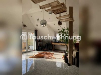 Tauschwohnung: Penthouse, Kamin, 2 Südbalkone, Fußbodenheizung