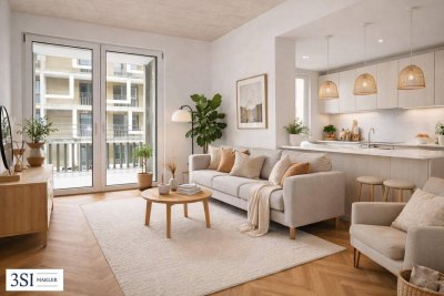Smart &amp; gemütlich: 1,5 Zimmer Wohnung mit Balkon