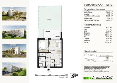GRÜNE ALLEE GALLNEUKIRCHEN - 2 und 3-Zimmer Wohnungen, 55-70m² NEUBAU ERSTBEZUG