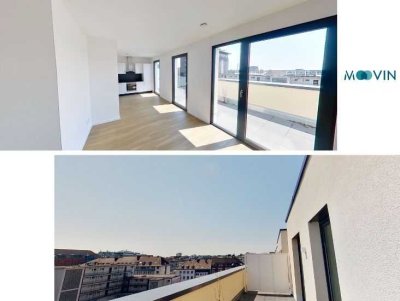 ++ Nah' an der Sonne - Moderne 2-Zimmer-Wohnung mit großer Dachterrasse im 'Schillerquartier' ++