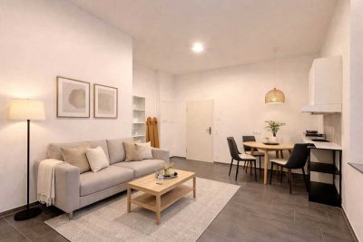 TOP-Investment mit Garten: Vermietete 2-Zimmer-Souterrainwohnung mit 3 m Deckenhöhe