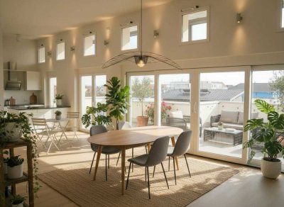 Exklusives Penthouse mit 4,5 Zimmern und großer Dachterrasse in Leinfelden-Echterdingen