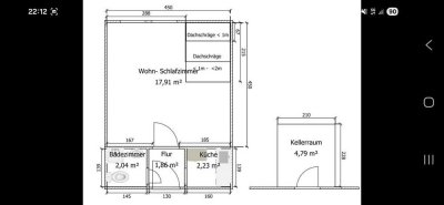 Charmante 1-Zimmer Dachgeschosswohnung in Fähr-Lobbendorf