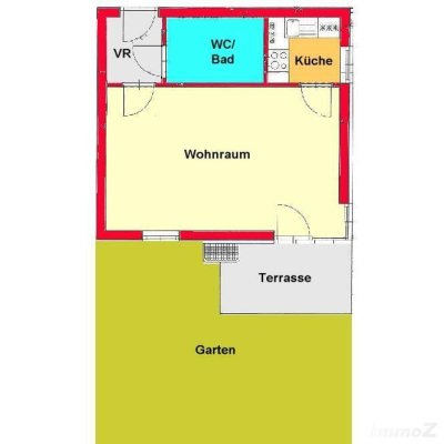 Provisionsfreie Garcionerre mit Terrasse und Garten in Graz-Ragnitz - Nähe LKH / Med-UNI