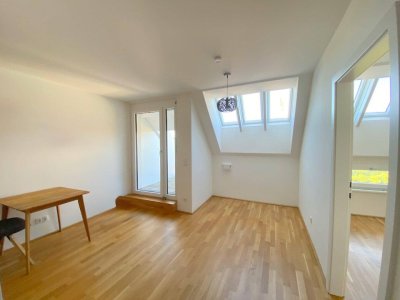 GEKÜHLTE DACHGESCHOSS-WOHNUNG mit TERRASSE am LORETTOPLATZ