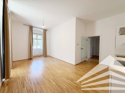 Stilvolle 2 Zimmer-Altbauwohnung mit DAN-Küche an der Donaulände