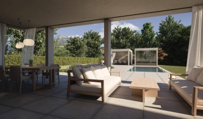 BAUSTART ERFOLGT - Exklusive Erstbezugs-Wohnung mit traumhaftem Garten &amp; Pool direkt an der Salzach in der Josefiau!