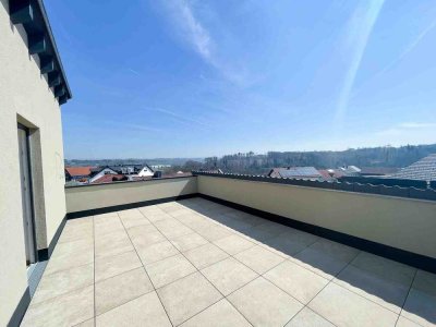 Stilvolle Wohnung mit riesiger Dachterrasse mit Traumblick in Passau