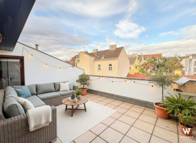 Großzügige Altbau-Maisonette mit hofseitiger Terrasse nähe Vinzenz-Von-Paul-Park | U3 Zieglergasse