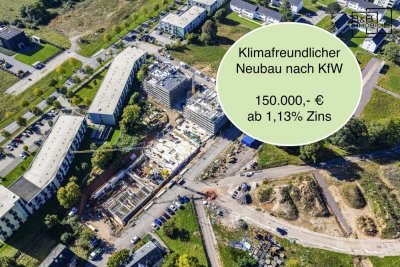 B&B Immobilien:Modernes 1-Zimmer-Apartment mit Balkon-Attraktive KfW-Förderung ab 1,13% Effektivzins