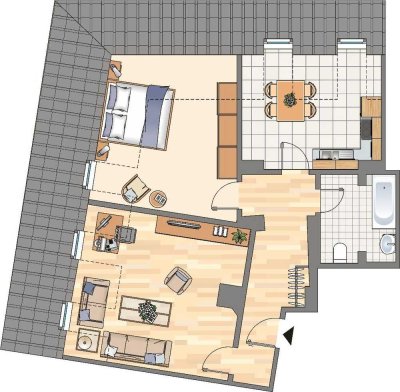 2-Zimmer-Wohnung in Herne Sodingen