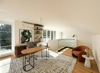 WOHNATELIER SIEVERING - Klimatisierte 5-Zimmer-Maisonette mit großzügigen Terrassen &amp; inkl. Garagenplatz