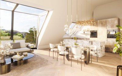 Panorama Penthouse mit Terrasse - pure Exklusivität mit Blick über die Stadt Wien!