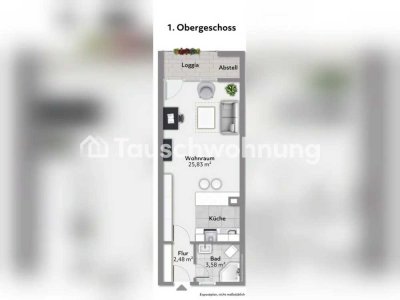 Tauschwohnung: Münster-Nord: Gemütliche 1-Zimmer-Wohnung