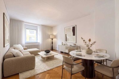 Attraktive 2-Zimmer-Wohnung mit Altbaudetails, Balkon und optimalem Grundriss