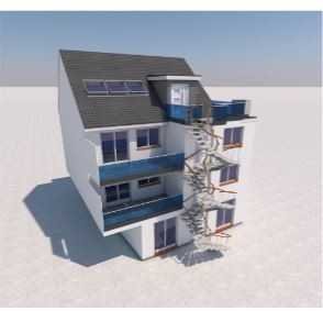 Neubauprojekt: Mehrfamilienhaus mit 4 Etagenwohnungen in zentraler Lage von Elmshorn; hier: 3 Zimmer