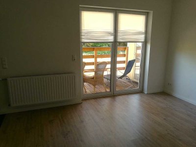1,5-Zi.-Appartement für Singles, Terrasse, teilmöbliert, zentral in Heide