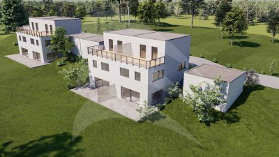KfW40 Neubau: Traumhafte Doppelhaushälfte mit Dachterrasse im Baugebiet Antesberger Berg