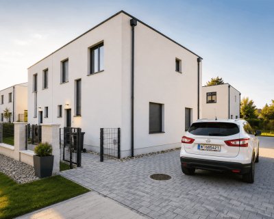 Modernes Doppelhaus in ruhiger Lage mit Eigengarten &amp; Küche inklusive in Deutsch-Wagram