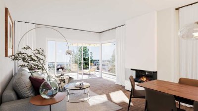 Luxus-Penthouse mit 44 qm Dachterrasse, Direktlift ins Wohnparadies und Panoramablick!