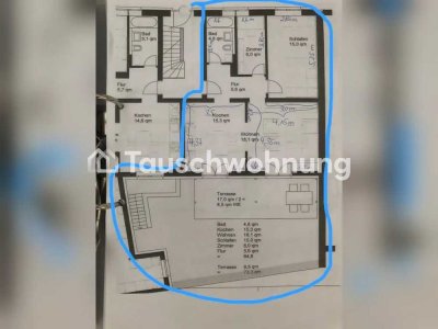 Tauschwohnung: Tausche traumhafte 3-Zimmer-Wohnung mit Garten in Bayenthal