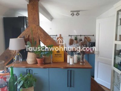 Tauschwohnung: 3-Zimmer-Maisonette-Wohnung m. Dachterrasse im Frankenberger