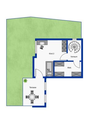 ERSTBEZUG: 4,5-Zimmer-Wohnung mit Gartenanteil in Auenwald