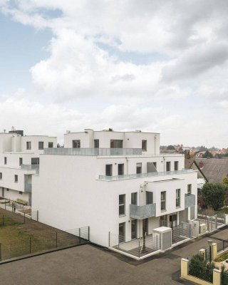 Erstbezug! Hochwertige 3-Zimmer-Gartenwohnung mit Terrasse in moderner Öko-Wohnanlage – Essling