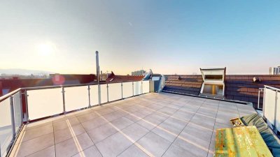 Erstbezug Neub-Attika-Traumwhg. mit Dachterrasse und Traumaussicht sowie Lift in FR-Stühlinger