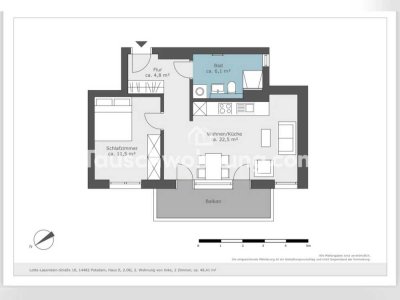 Tauschwohnung: Helle Neubauwohnung mit großem Balkon zum Innenhof