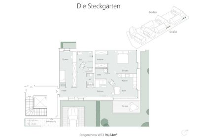 Die Steckgärten - Wohnung A3