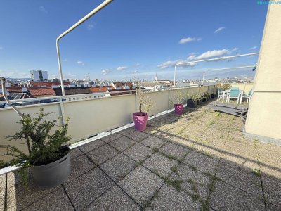 Großzügige 4-Zimmer-Wohnung mit 60 m² Dachterrasse &amp; Wienblick in Meidling