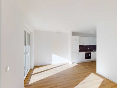 Helle 2-Zimmer Erdgeschosswohnung mit EBK und Südterrasse