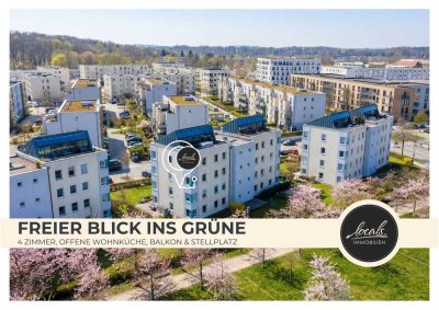 Wohnen am Park: 4 Zimmer, Balkon & Stellplatz mit freiem Blick ins Grüne