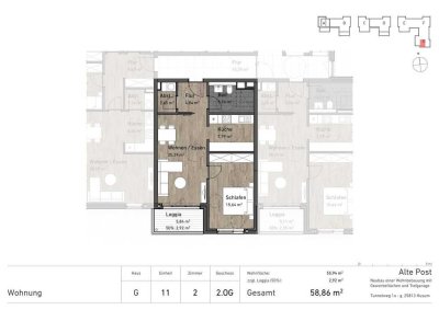 Willkommen im Wohnquartier "Alte Post"  - Neubau von 107 Wohneinheiten