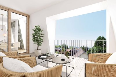 Dornbirner Villenviertel: sonnige 3- oder 4-Zimmer-Wohnung im 4. Geschoss mit phantastischer Aussicht