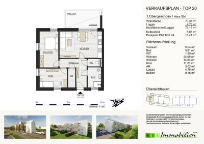 GRÜNE ALLEE GALLNEUKIRCHEN - 2 und 3-Zimmer Wohnungen, 55-70m² NEUBAU ERSTBEZUG