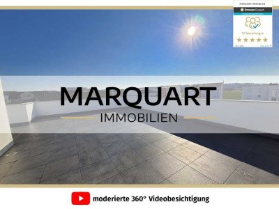 Neuwertige „KfW55“ Wohnung mit Penthouse Charakter, Dachterrasse, 2x PKW + EBK
