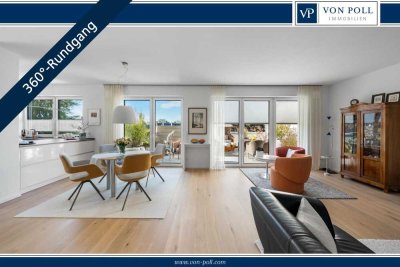 Lichtdurchflutete 4-Zimmer-Penthouse-Wohnung mit exklusiver Ausstattung und gehobenem Wohnkomfort