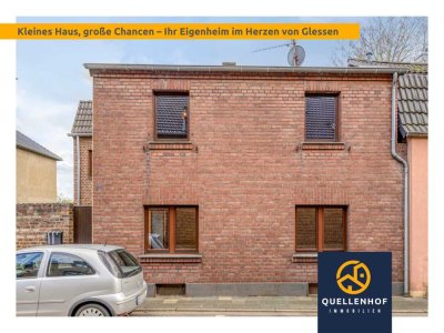 Kleines Haus, große Chancen – Ihr Eigenheim (4 Zi., voll unterkellert) im Herzen von Glessen