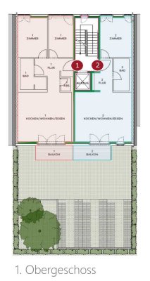 2-Zimmer-Wohnung, Karlsruhe-Südweststadt