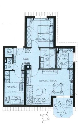 Stilvolle, modernisierte 3-Raum-Wohnung mit Balkon und EBK in Heilbronn